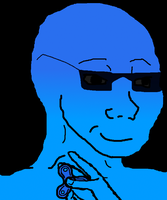 blue wojak fidget spinner 