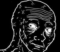 dark wojak black white 