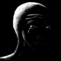 dark wojak crying 