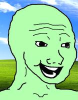 green wojak happy ms wallpaper 