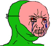 green wojak pink mask 