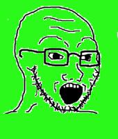 green wojak soi mouth 