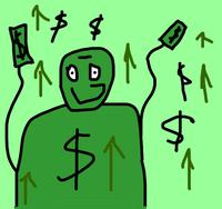 green wojak stocks go up cartoon 