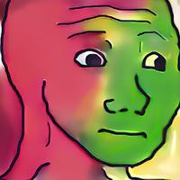 green wojak turns pink 