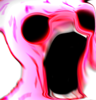 pink wojak black eyes mouth 