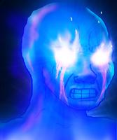 pink wojak blue flame 