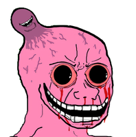pink wojak brain friend 