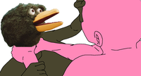 pink wojak chokes birb 