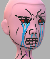 pink wojak computer generated 