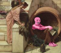 pink wojak diogenes 