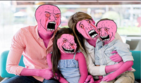 pink wojak family 