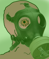 pink wojak gasmask angry 