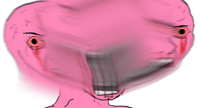 pink wojak head splitting 