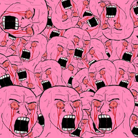 pink wojak montage screaming 