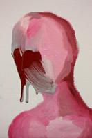 pink wojak oil canvas impression 