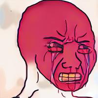 pink wojak red face 