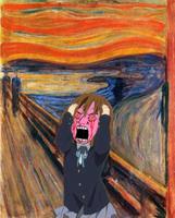 pink wojak the scream 