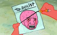 pink wojak todo list done 