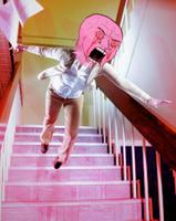 pink wojak trips stairs 