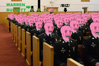 pink wojaks of biz in church 