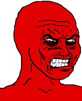 red wojak clenched teeth angry 
