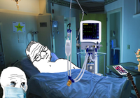 wojak and wojak boomer hospital 