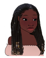 wojak black girl braids 