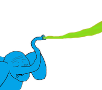 wojak blue elephant sniff 