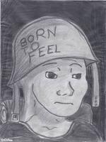 wojak born to feel sketch 