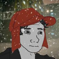 wojak canadian snowing 