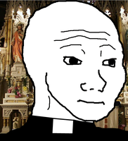 wojak catholic priest 