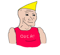 wojak chad ouch 
