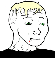 wojak cool haircut 