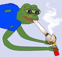 wojak crack smoked by pepe 