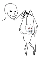 wojak crying puppet 