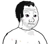 wojak doomer over weight unkempt 