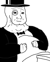 wojak fat and fancy tuxedo 