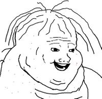 wojak fat bad hair 