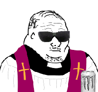 wojak fat boomer priest monster 