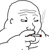 wojak fat smoking 