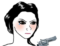 wojak girl angry 