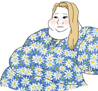 wojak girl fat 