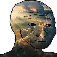 wojak happy clouds 