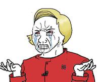 wojak hillary angry 