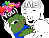 wojak hugs pepe 4chan reply 