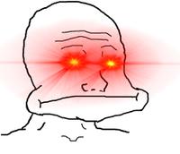 wojak jim face red eyes 