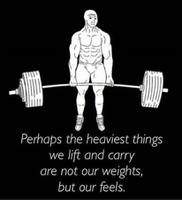 wojak lifting heavy feels poster 