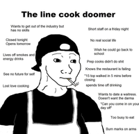 wojak line cook doomer 