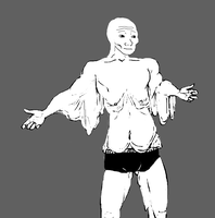 wojak lost weight loose skin 