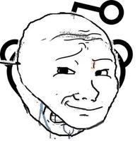 wojak mask on seething reddit snoo 